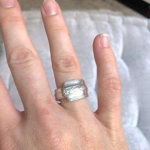 ❌SOLD❌Silver Wrap Silverware Fashioned Ring